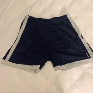 Reebok Navy/White Mesh Shorts in Size Large